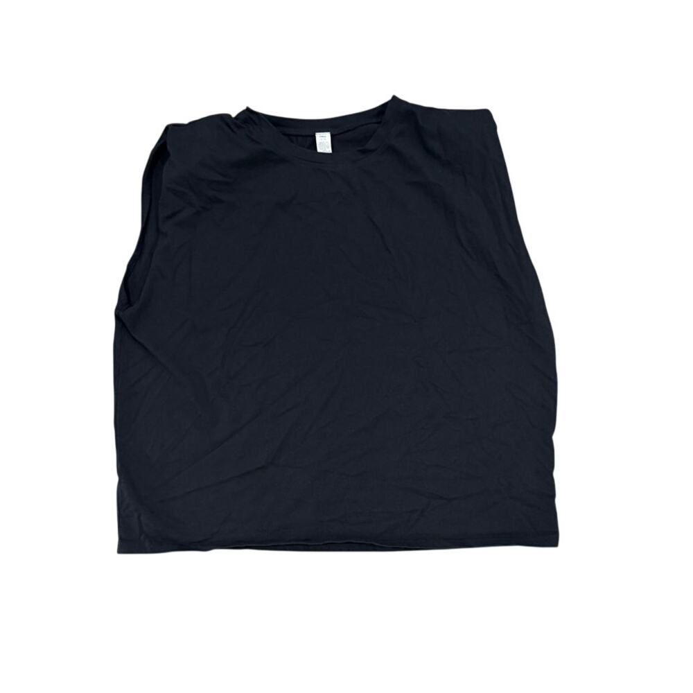 Alo Yoga Women's Large Black Crewneck Sleeveless Activewear Top